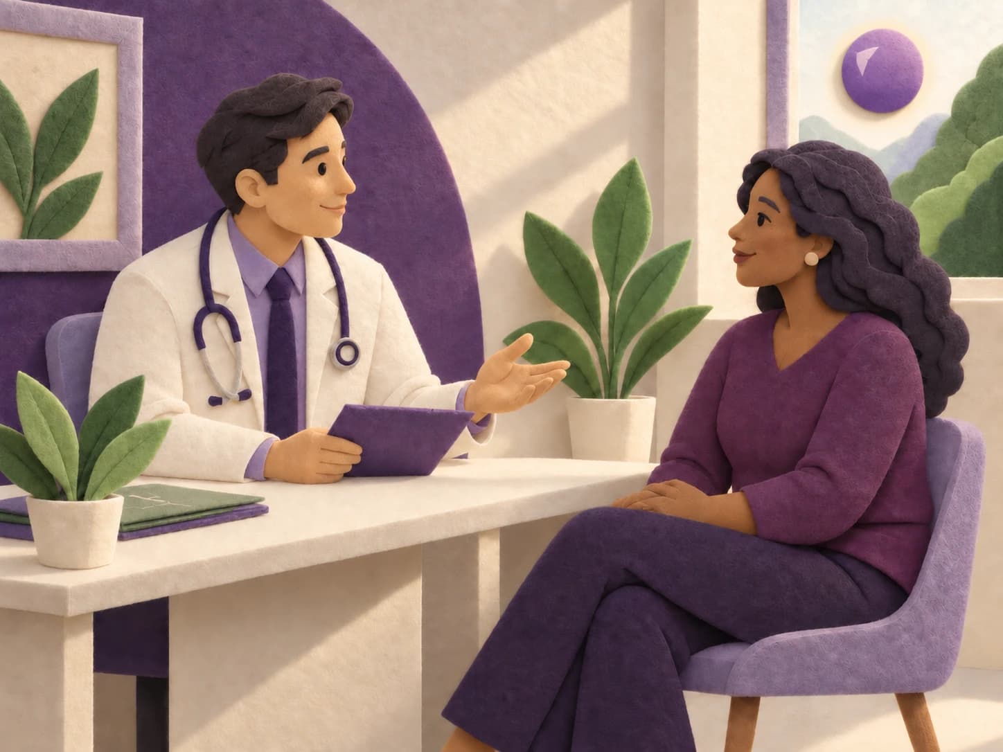 A member meeting with a Prescience physician.